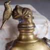 Picture of Vintage Brass Handcrafted Solid Lion Head Crafted Gun Powder Bottle